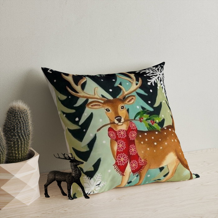 Aberto Design Cojín Multicolor 43 x 43 cm